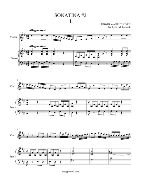 Sonatina 2 Sheet Music