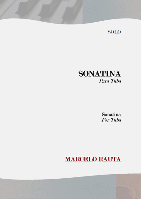 Free Sheet Music Sonatina Para Tuba Sonatina For Tuba