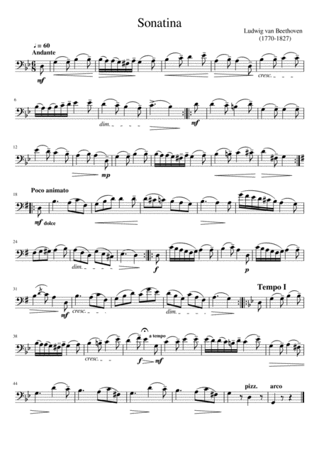 Free Sheet Music Sonatina