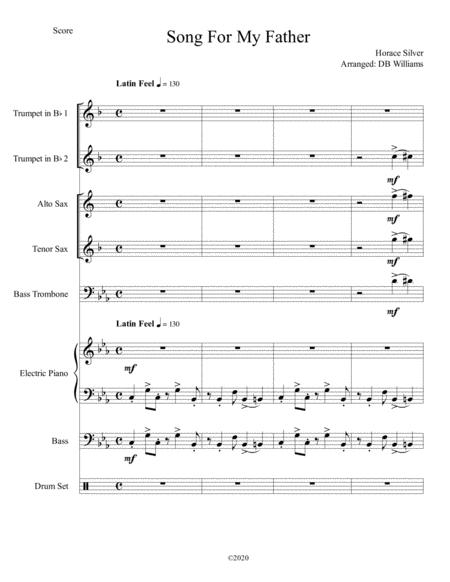 Free Sheet Music Song For My Father Jazz Combo