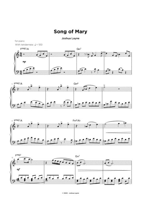 Song Of Mary Sheet Music