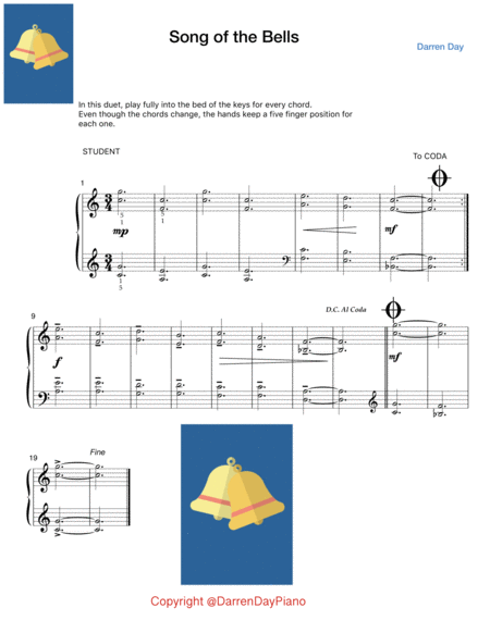 Free Sheet Music Song Of The Bells