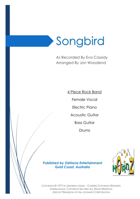 Songbird Short Version Sheet Music