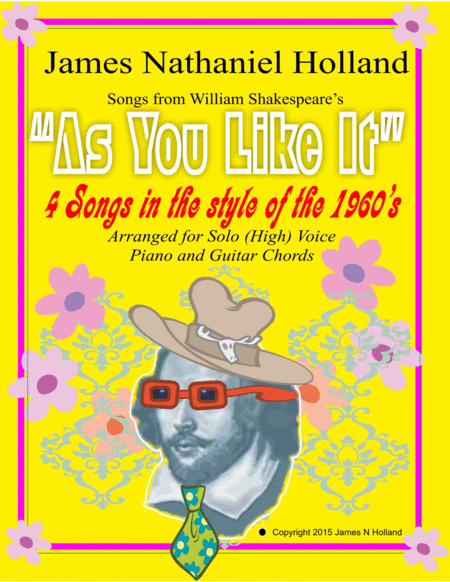 Songs From Shakespeares As You Like It For High Solo Voice Sheet Music