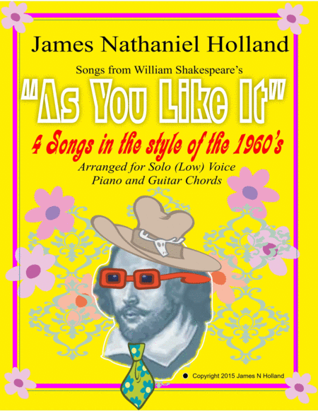 Songs From Shakespeares As You Like It For Low Solo Voice Sheet Music