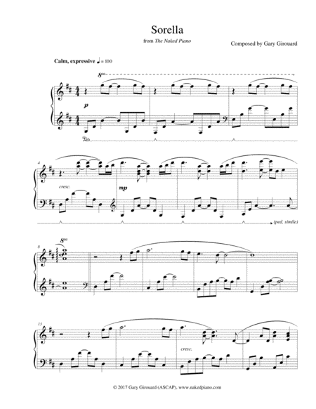 Free Sheet Music Sorella