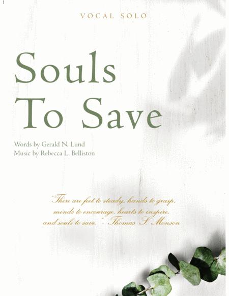 Souls To Save Vocal Solo Sheet Music