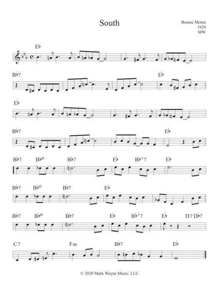 Free Sheet Music South