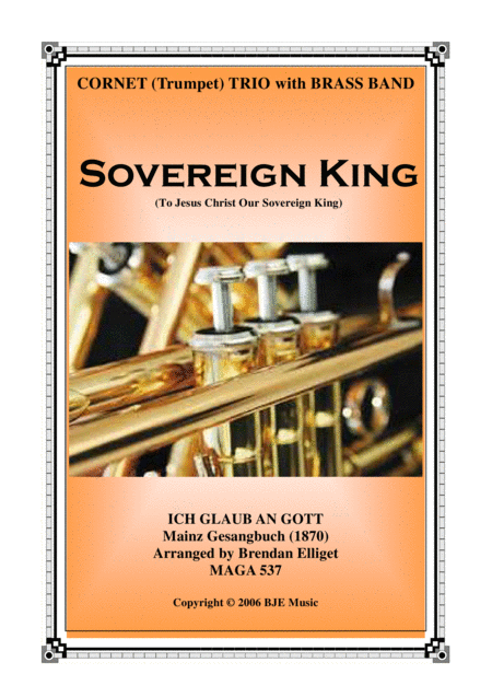 Free Sheet Music Sovereign King Cornet Trio And Brass Band Score And Parts Pdf