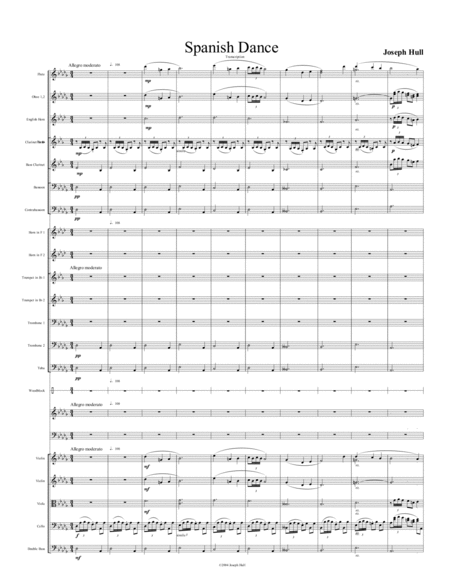 Free Sheet Music Spanish Dance For Piano And Orchestra