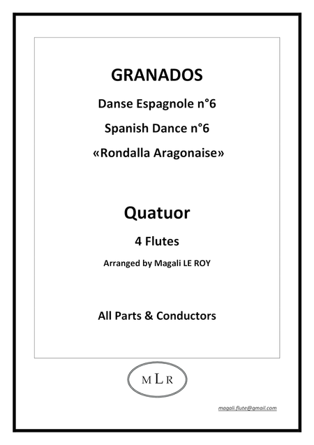 Spanish Dance N 6 Rondella Aragonnaise Sheet Music