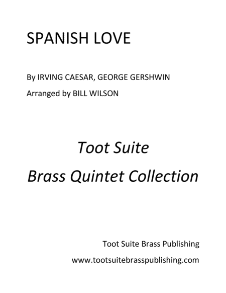 Spanish Love Sheet Music