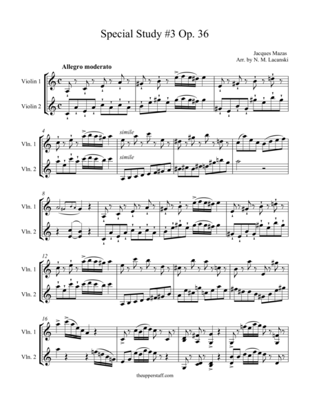 Free Sheet Music Special Study 3 Op 36