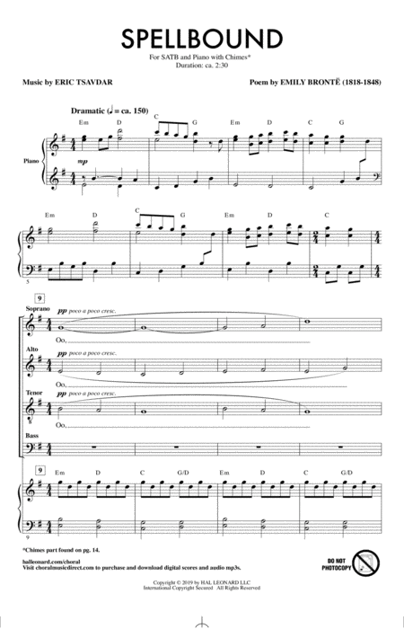 Free Sheet Music Spellbound