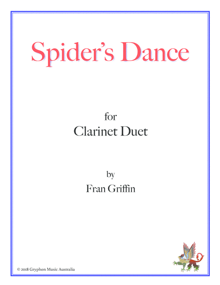 Free Sheet Music Spiders Dance For Clarinet Duet