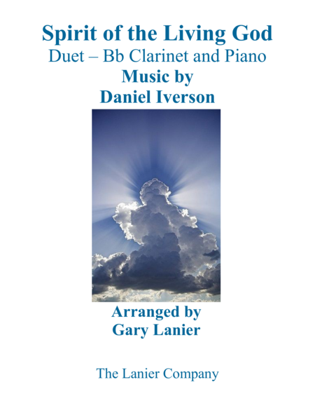 Spirit Of The Living God Duet Bb Clarinet Piano With Parts Sheet Music