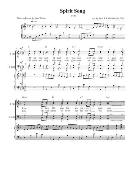 Spirit Song Sheet Music