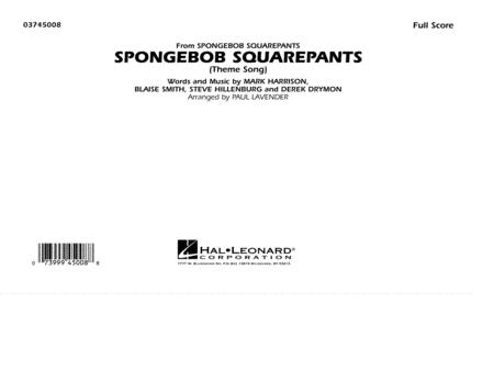 Spongebob Squarepants Theme Song Arr Paul Lavender Conductor Score Full Score Sheet Music