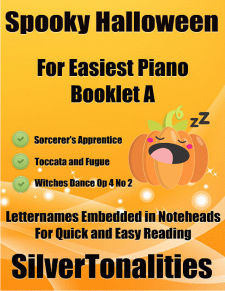 Spooky Halloween For Easiest Piano Booklet A Sheet Music