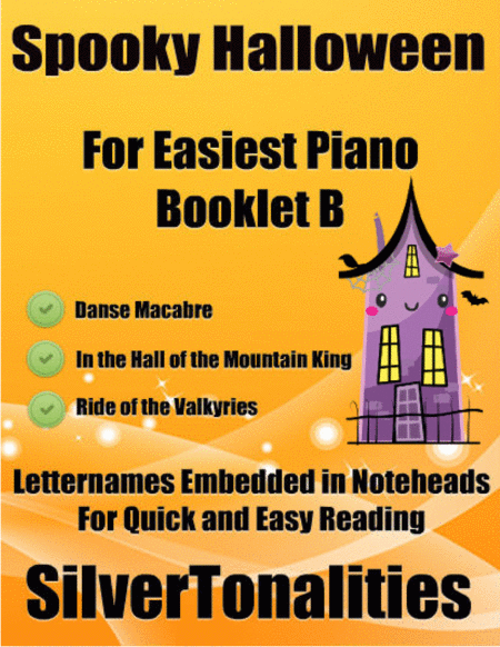 Spooky Halloween For Easiest Piano Booklet B Sheet Music