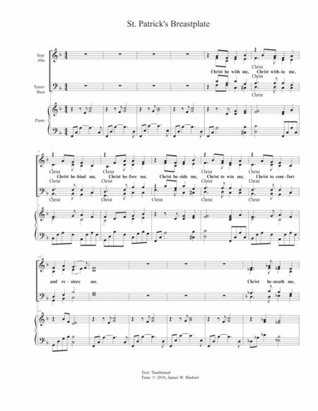 Free Sheet Music St Patrick Breastplate