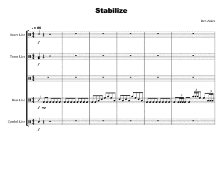 Free Sheet Music Stabilize