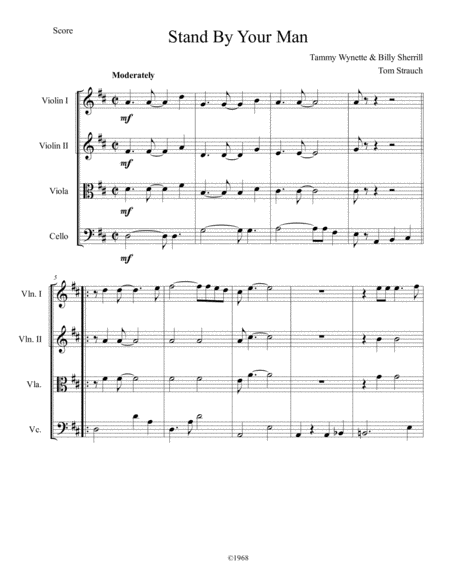 Stand By Your Man Sheet Music