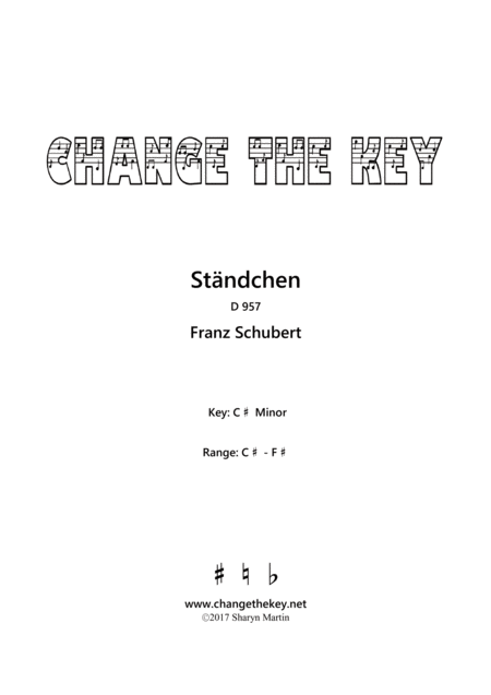 Standchen C Minor Sheet Music