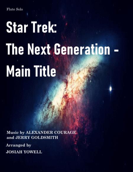 Star Trek The Next Generation Main Title Flute Solo Sheet Music