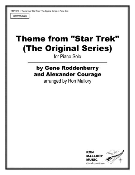 Star Trek The Original Series Theme Piano Solo Sheet Music