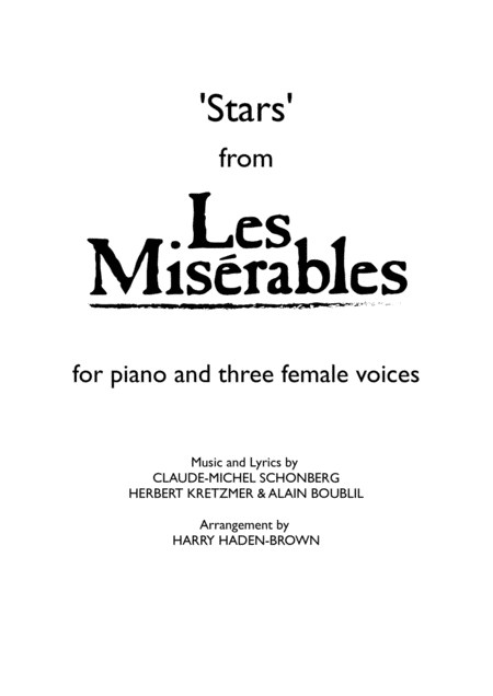 Free Sheet Music Stars In Harmony For Ssa Piano