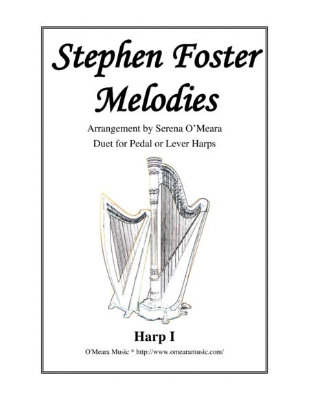 Free Sheet Music Stephen Foster Melodies Harp I