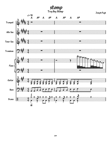 Free Sheet Music Stomp