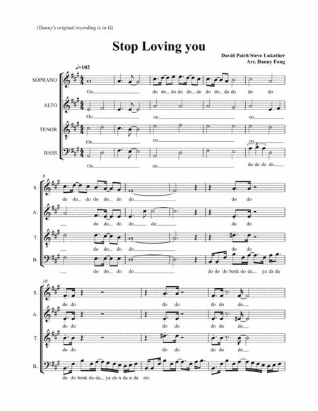 Stop Loving You Sheet Music