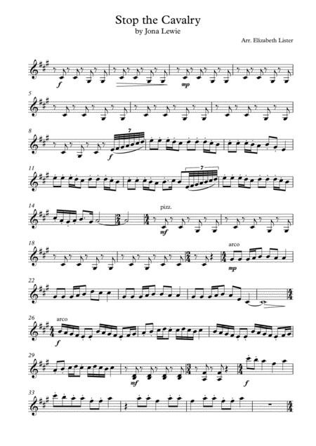 Stop The Cavalry Sheet Music