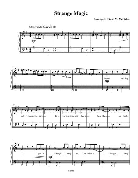 Free Sheet Music Strange Magic