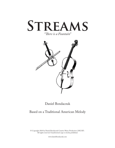 Free Sheet Music Streams There Is A Fountain