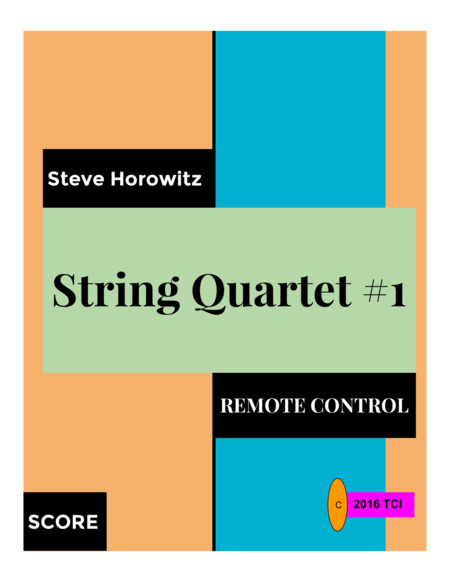 String Quartet 1 Remote Control Sheet Music