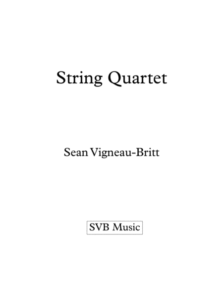 Free Sheet Music String Quartet Score And Parts