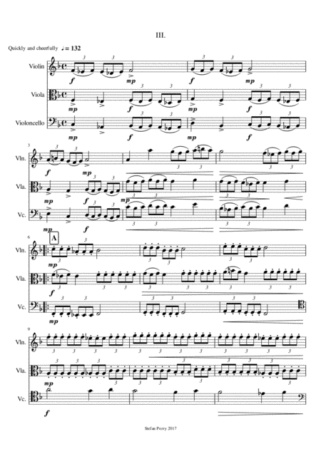 String Trio In F Iii Sheet Music