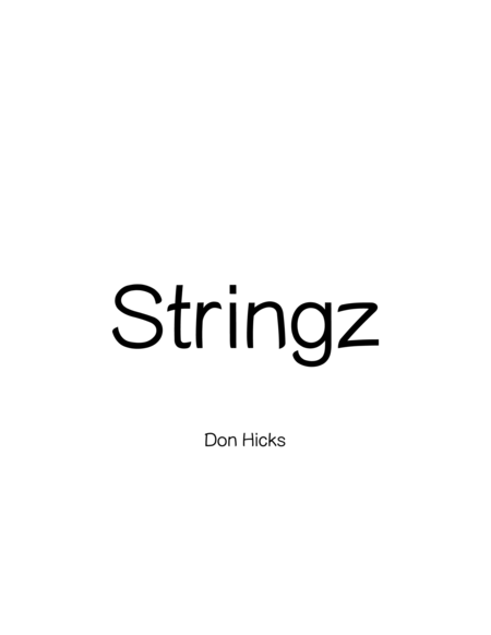 Free Sheet Music Stringz