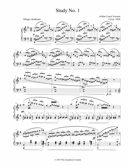 Free Sheet Music Study No 1 Piano Etude In E Minor