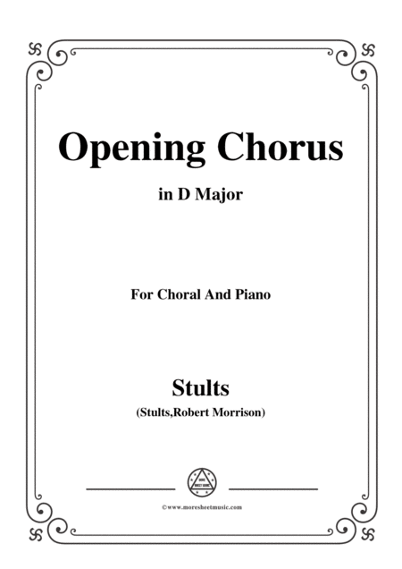 Free Sheet Music Stults The Story Of Christmas No 1 Opening Chorus Christmas Chimes In D Major For Choral And Piano