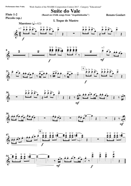 Suite Do Vale Set Of Parts Sheet Music