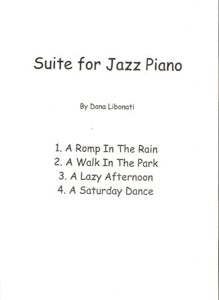 Free Sheet Music Suite For Jazz Piano A Romp In The Rain