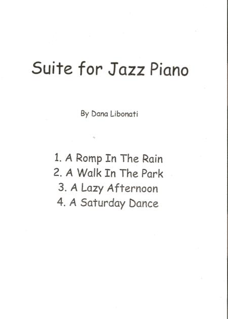 Suite For Jazz Piano A Saturday Dance Sheet Music