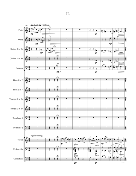 Suite For Violin And Chamber Orchestra Movement 2 Sheet Music