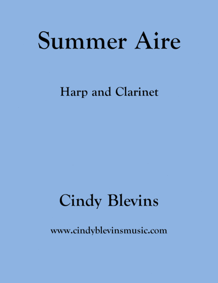 Summer Aire For Harp And Bb Clarinet Sheet Music