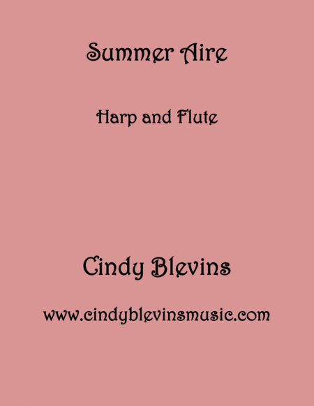 Summer Aire For Harp And Flute From My Book Gentility For Harp And Flute Sheet Music