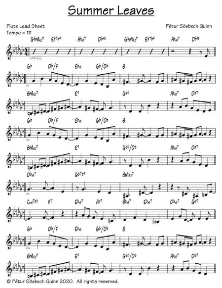 Summer Leaves Sheet Music